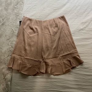 Nasty Gal Tan Satin Skirt